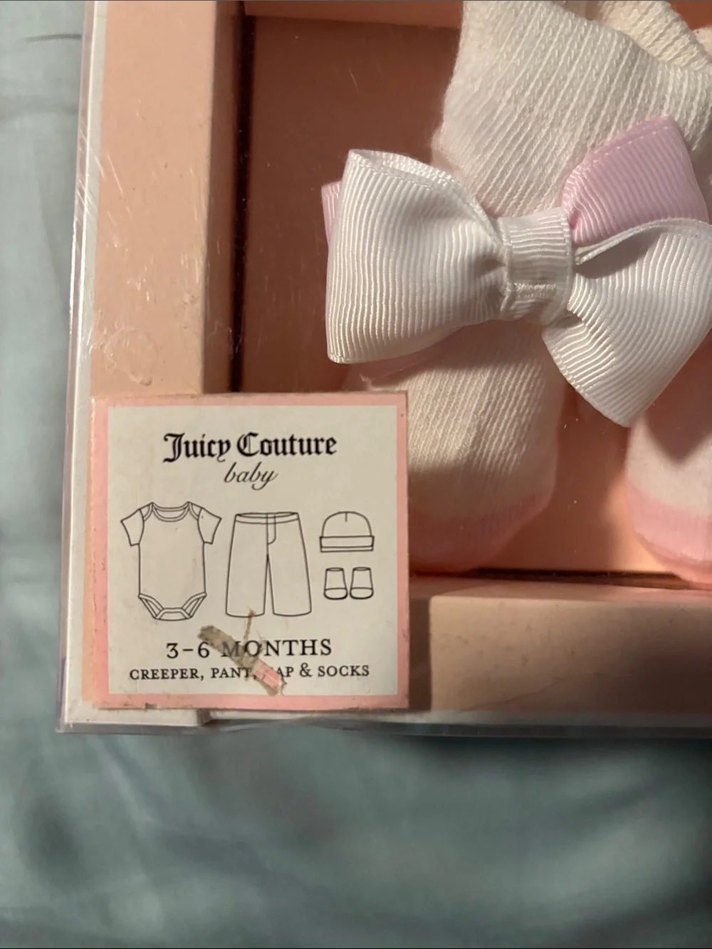 Juicy Couture Pink and White Baby Layette Gift Set